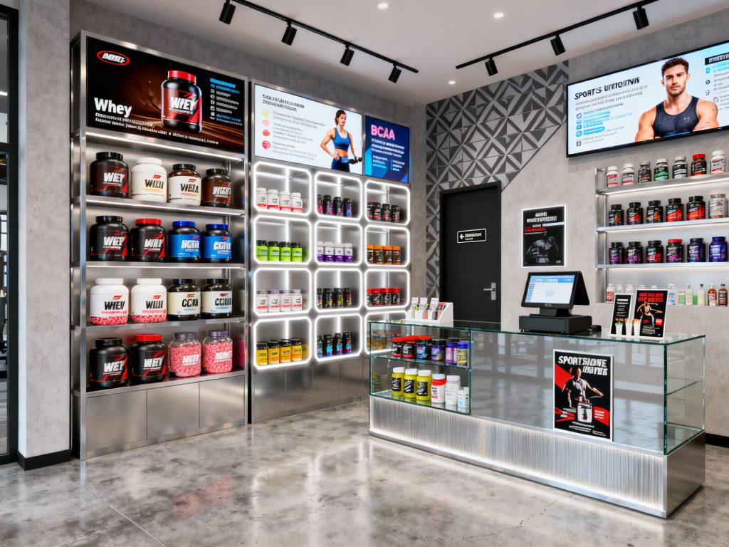 Imagen representativa de Tienda de nutrición deportiva con productos y suplementos