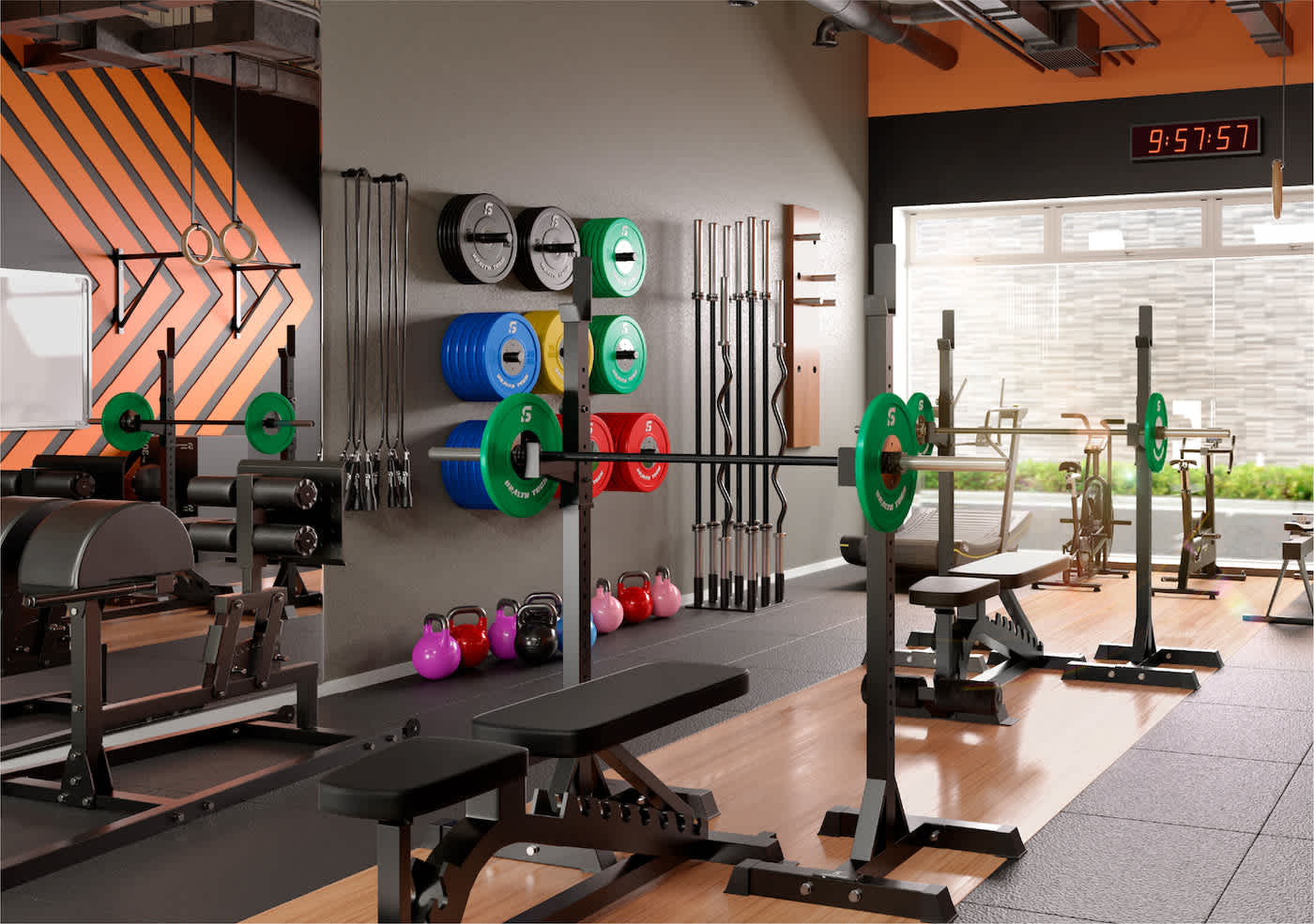 Tienda de equipamiento fitness: variedad de máquinas profesionales y accesibles