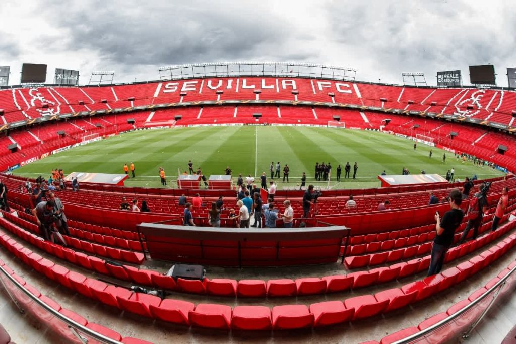 El Estadio Ramón Sánchez-Pizjuán, escenario donde el Sevilla recibirá al Celta de Vigo el lunes 12 de enero.